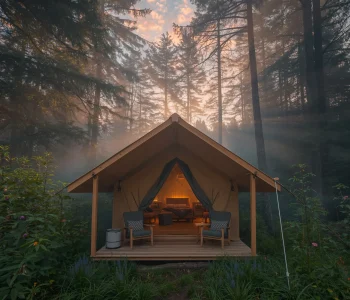 glamping di tengah hutan - joecrockart