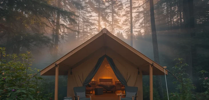 glamping di tengah hutan - joecrockart