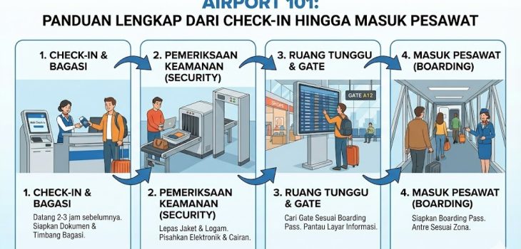 panduan lengkap dari check-in hingga masuk pesawat